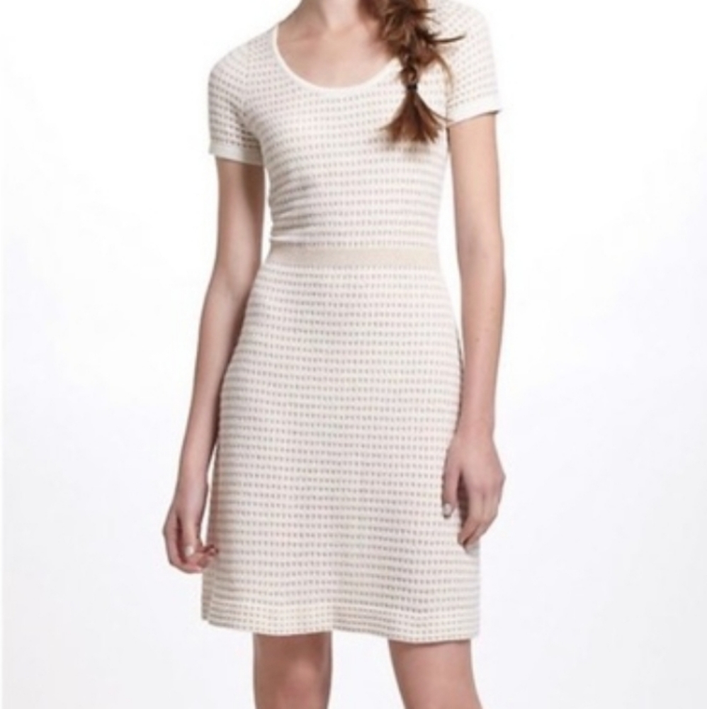 Anthropologie Sparrow Gold Gilt Dress